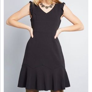 Modcloth Engaging Ways Ruffle Dress size L
